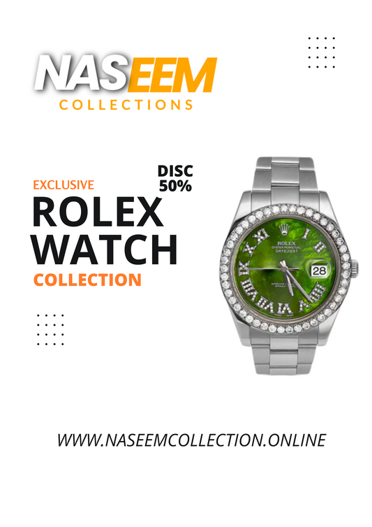 rolex Truetone with green dial SEMI AUTO